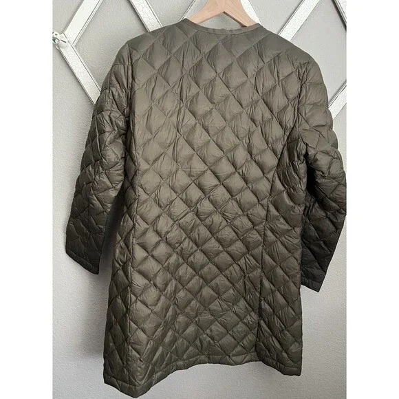 J.Jill Women's S Petite Long Lightweight Down Puffer Jacket - Picture 6 of 8